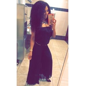 Dress wide leg dressy jumpsuit